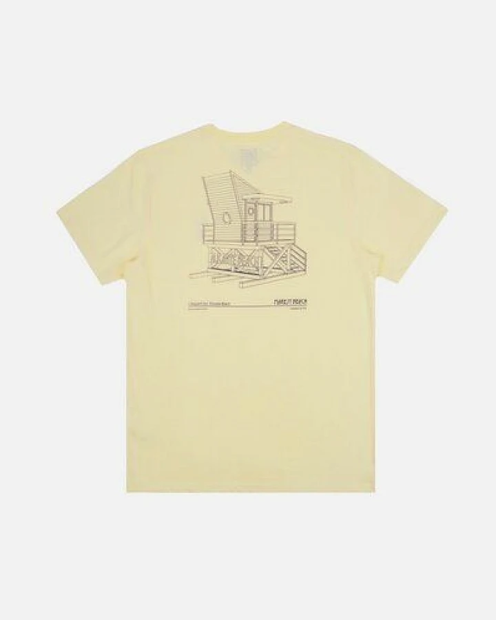 Antonyo Marest x Trendsplant Sketch T-Shirt Pastel Yellow