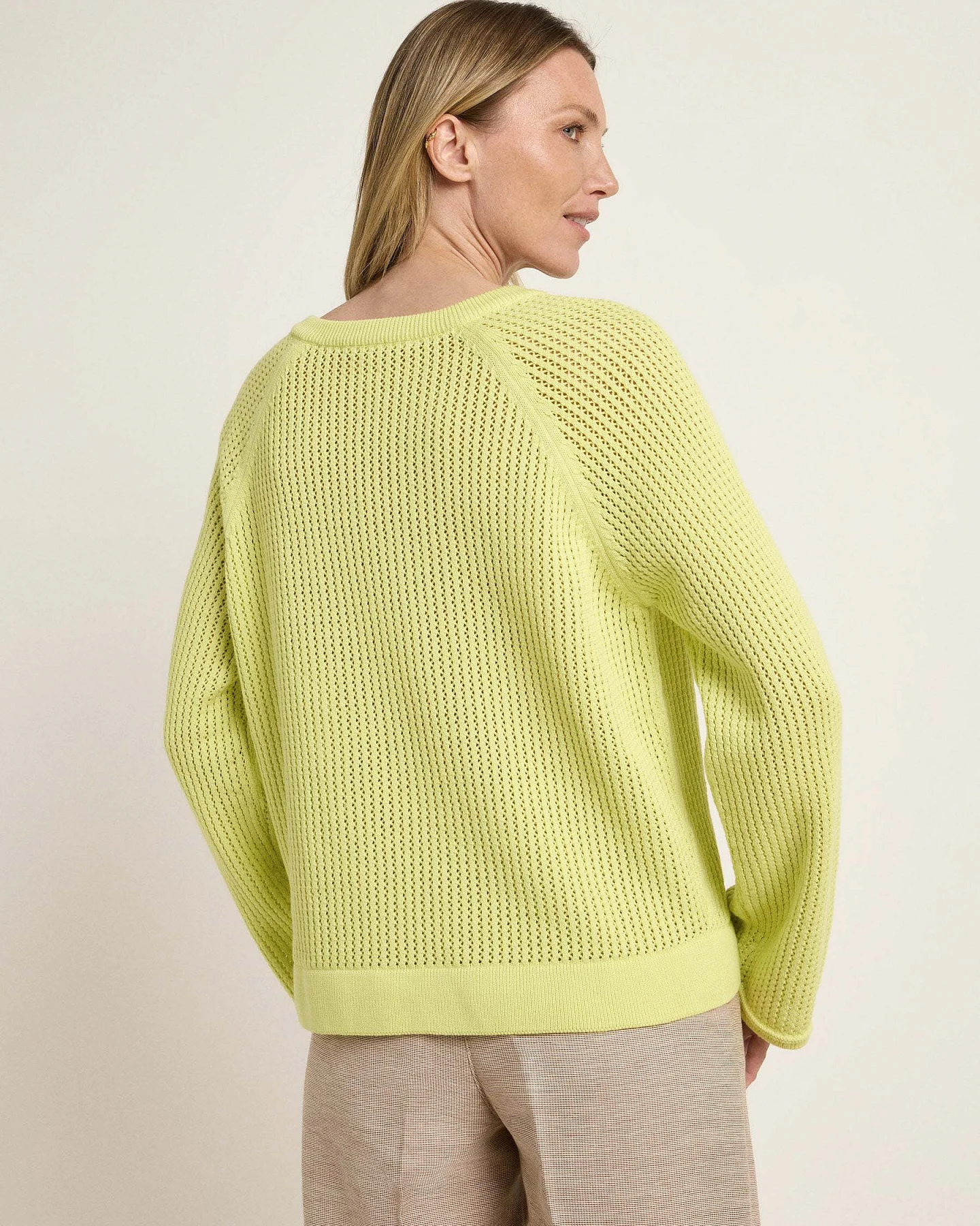 Pullover mit Netzstruktur (GOTS) – Ansicht 5