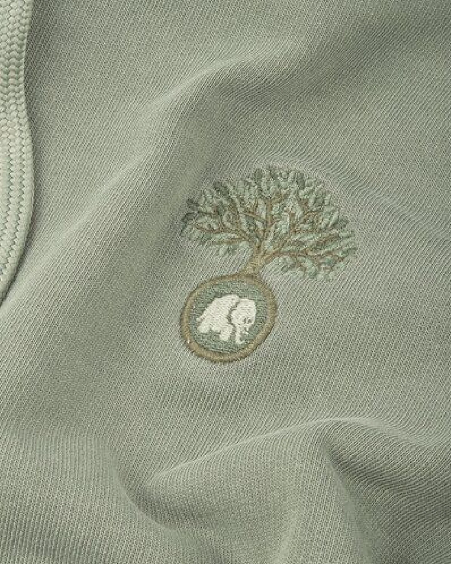 Trendsplant Women's Cepaes Pigment Heavyweight Oversized Hoodie Silver Green – Ansicht 3