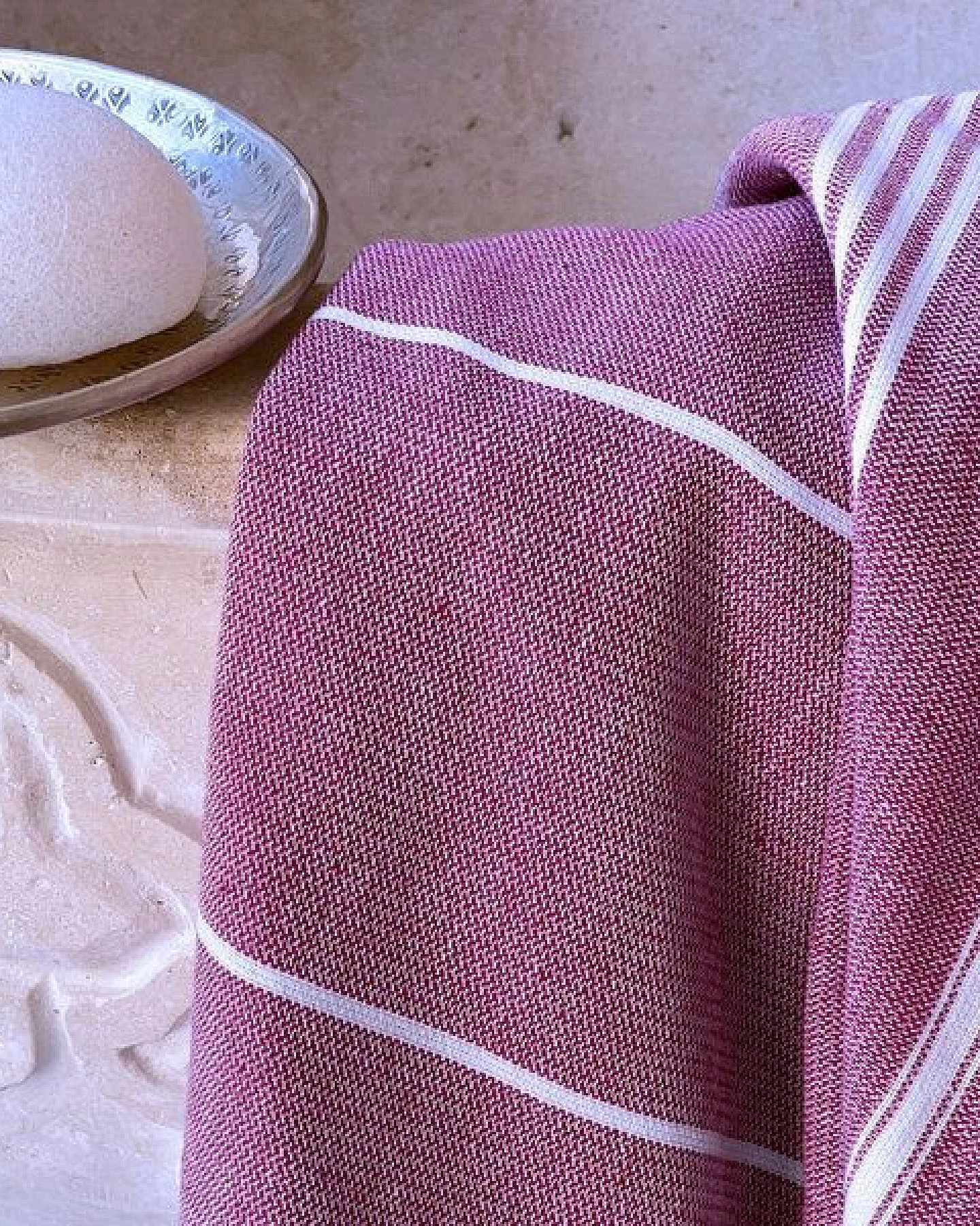 Karawan authentic Fouta HAMMAM (Peshtamal) aus Bio-Baumwolle, 100 x 200cm – Ansicht 2