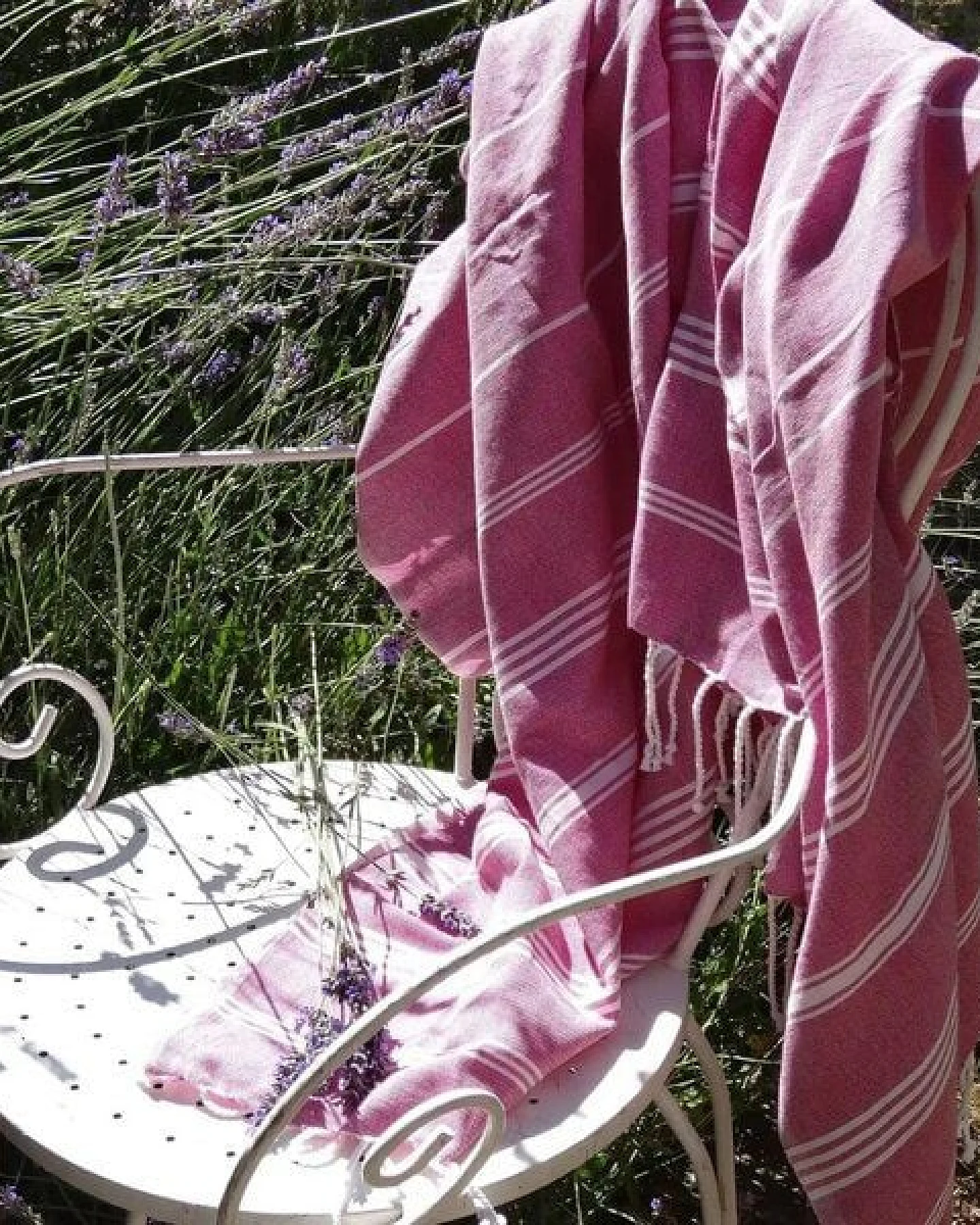Karawan authentic Fouta HAMMAM (Peshtamal) aus Bio-Baumwolle, 100 x 200cm – Ansicht 3