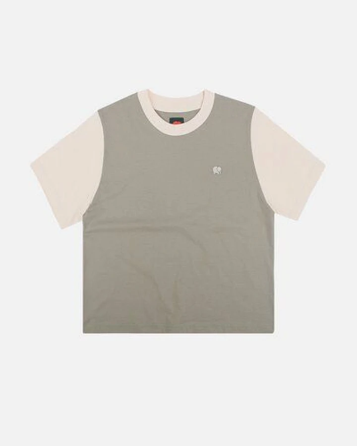 Trendsplant Women's Color Block T-Shirt Iron Veil