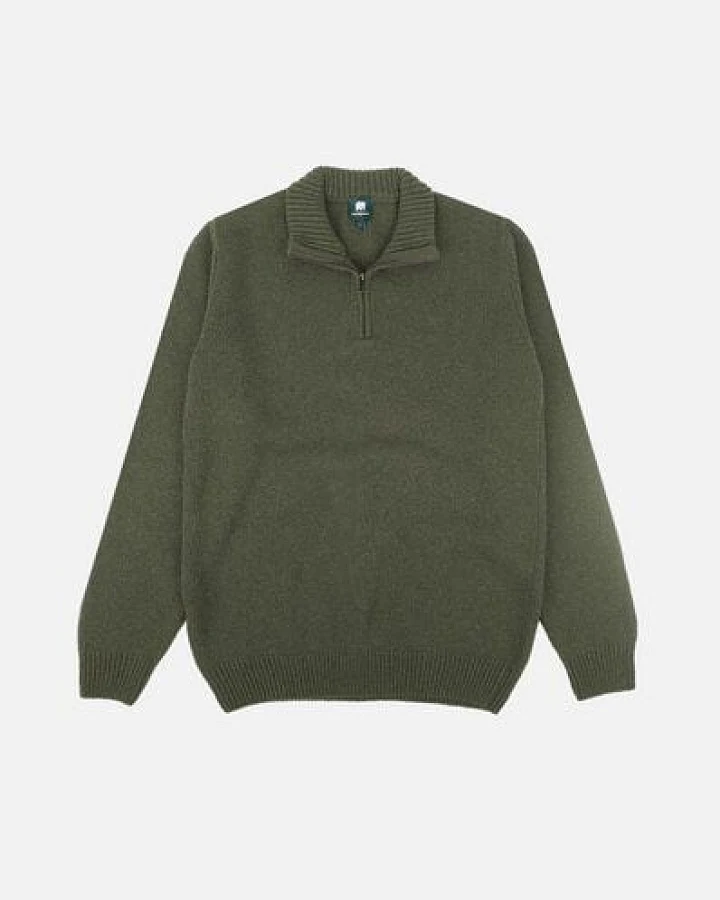 Trendsplant Bernia Quarter Zip Knit Sage