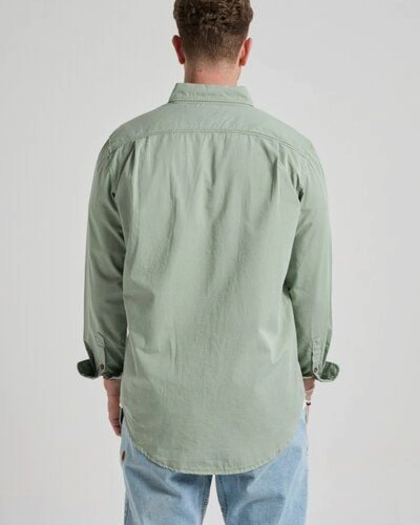 Trendsplant Postiguet Pigment Dyed Twill Shirt Eucaliptus – Ansicht 4