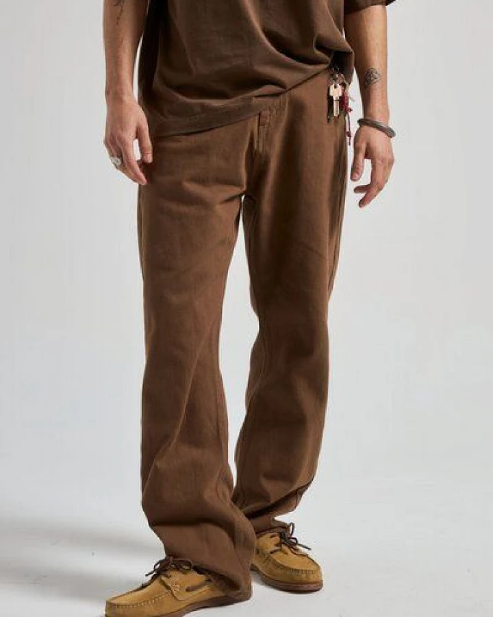 Trendsplant Operator Pants Saddle Brown