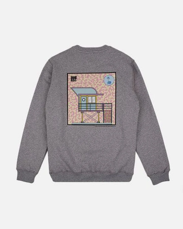 Antonyo Marest x Trendsplant Art Hut Sweatshirt Sport Grey