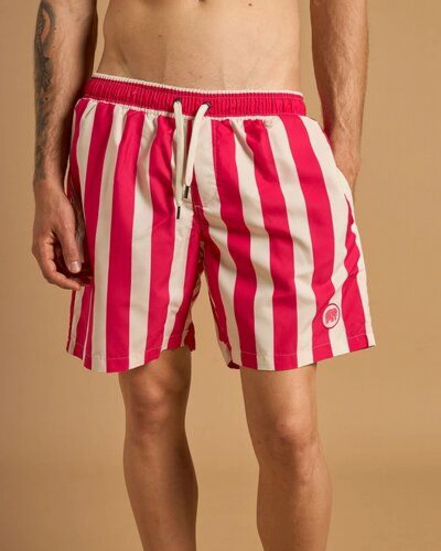 Trendsplant Beach Club SEAQUAL®YARN Swim Trunks Fuchsia – Ansicht 2