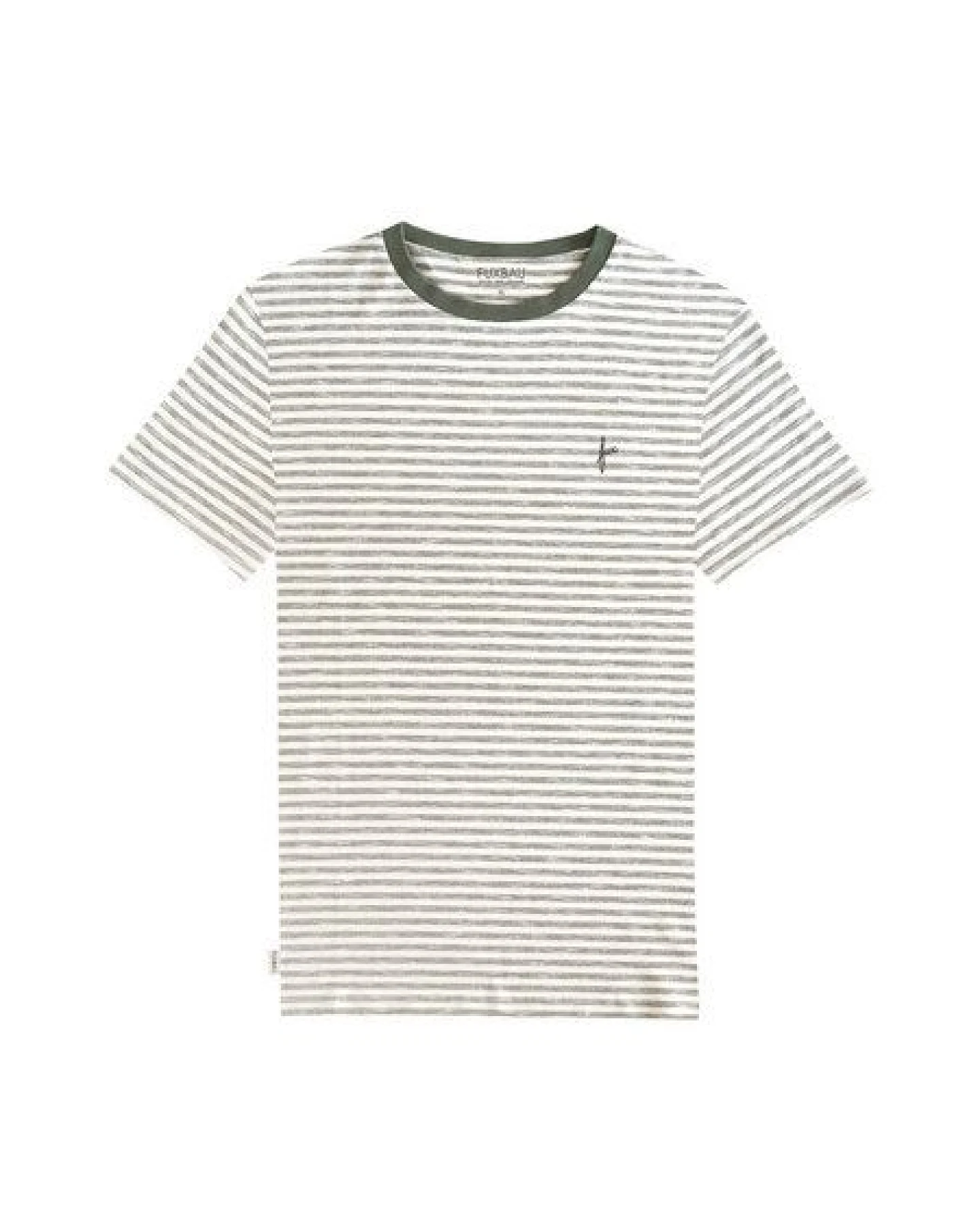 FUXBAU Männer fux Merida T-Shirt - beige grünmeliert – Ansicht 2