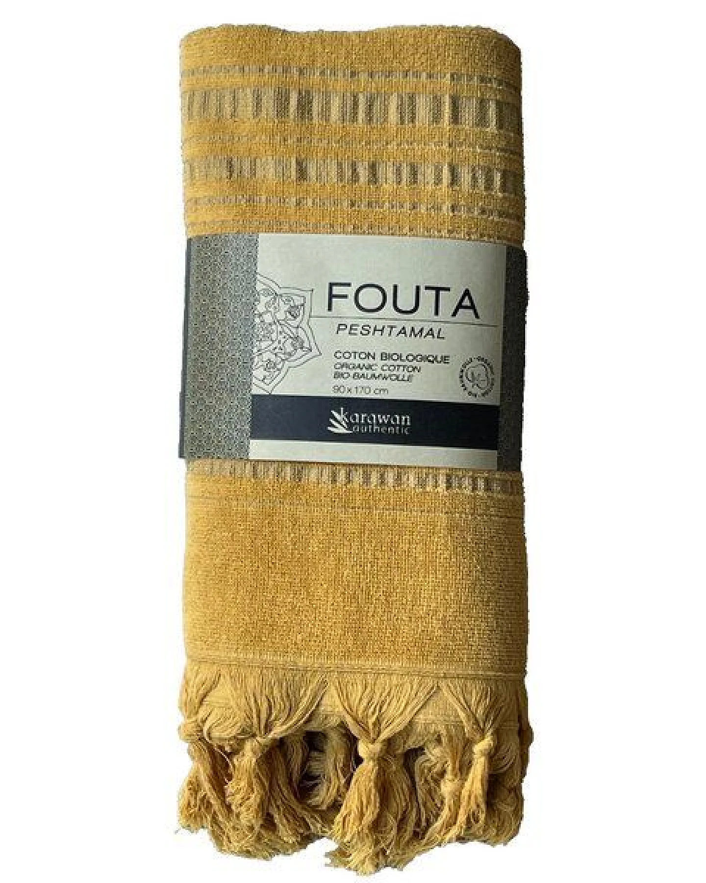 Karawan authentic Hamamtuch Fouta dolce aus Biobaumwolle, 170 x 90 cm – Ansicht 2