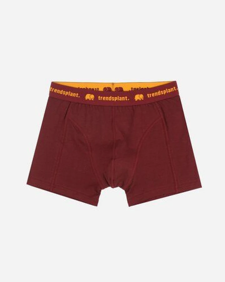 Trendsplant Organic Essential Boxer Briefs Burgundy