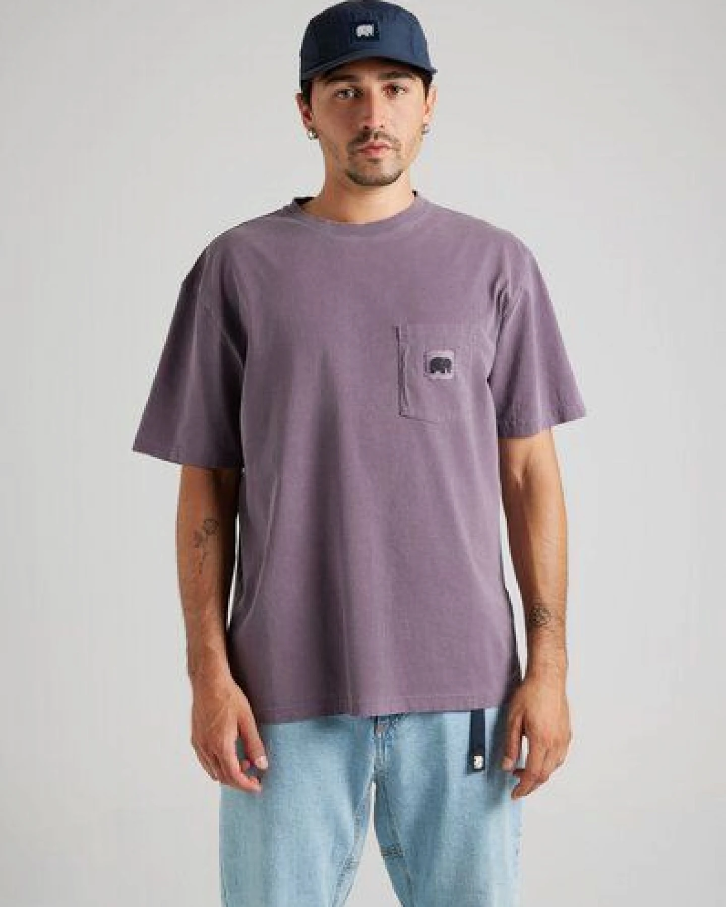 Trendsplant Garza Pigment Dyed T-Shirt Sunset Purple – Ansicht 2
