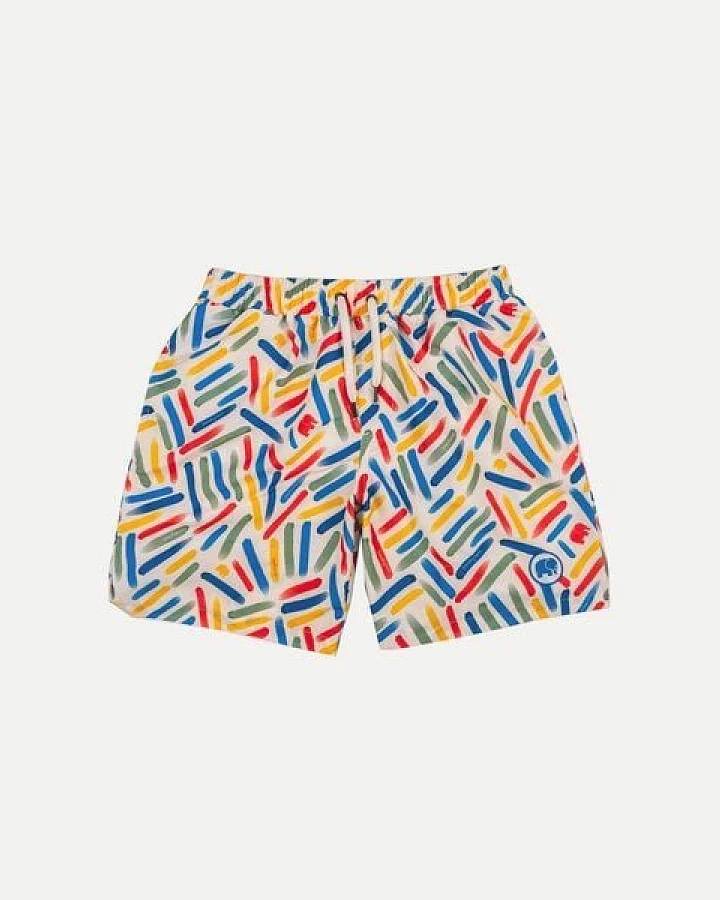 Trendsplant Strokes SEAQUAL®YARN Swim Trunks Mediterranean
