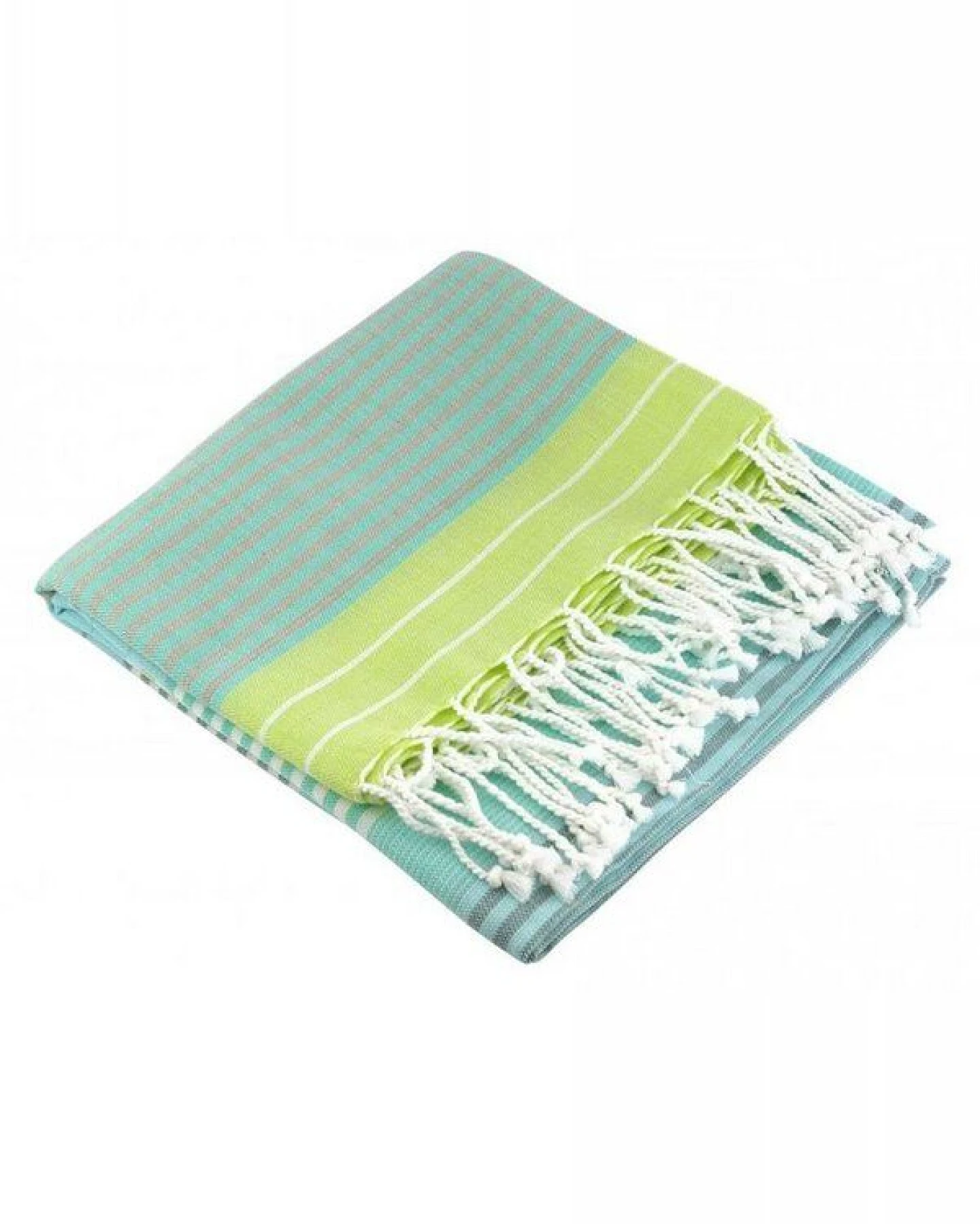 Karawan authentic Fouta Hamamtuch aus reiner Bio-Baumwolle 200 × 100 cm (Stil SUD) – Ansicht 3