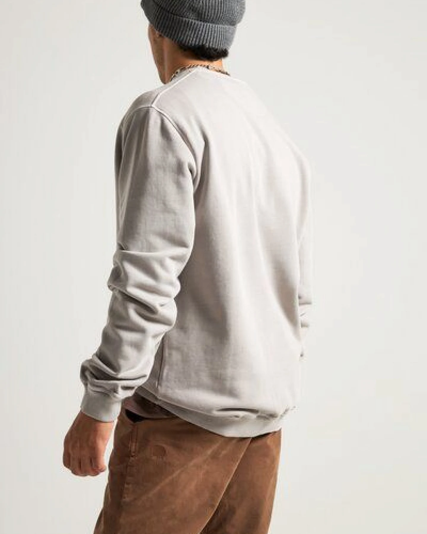 Trendsplant Essential Pigment Heavyweight Sweatshirt Elephant Skin – Ansicht 3