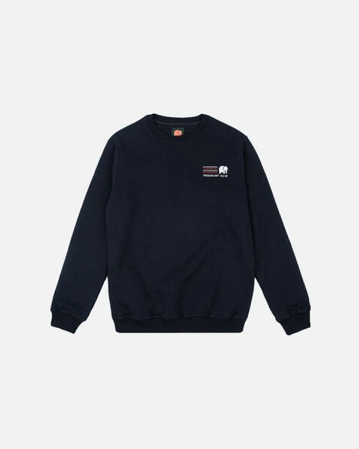 Trendsplant Explanada Organic Sweatshirt Blue