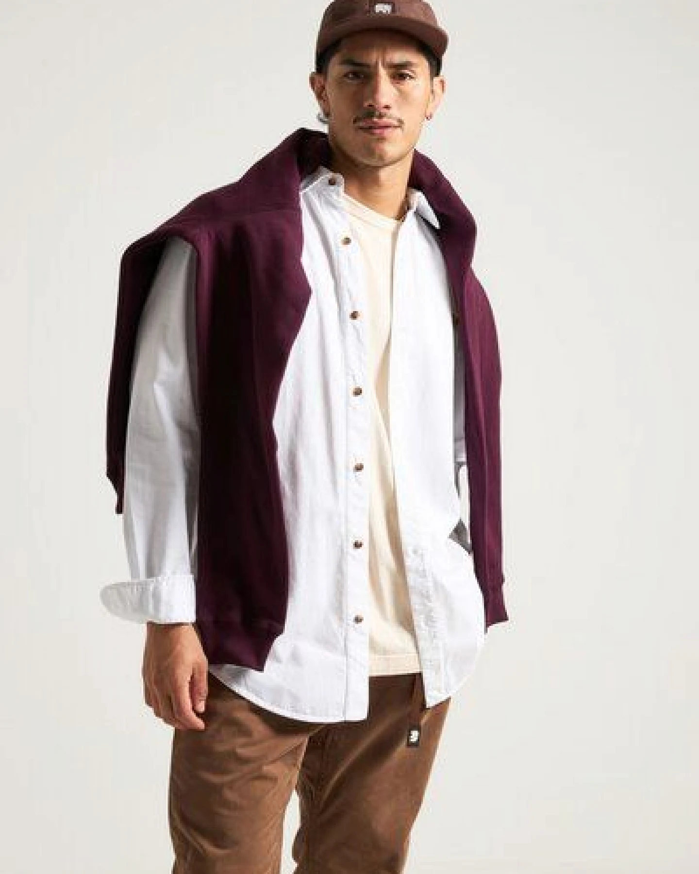 Trendsplant Postiguet Pigment Dyed Twill Shirt Bright White – Ansicht 2