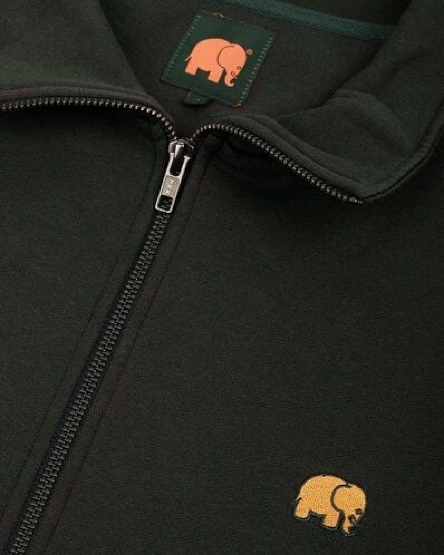 Trendsplant Organic Essential Zip Sweatshirt Scarab Green – Ansicht 4