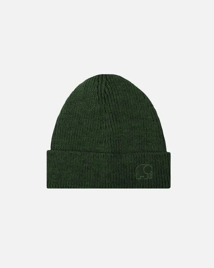 Trendsplant Safor Rib Knit Beanie Bottle Green