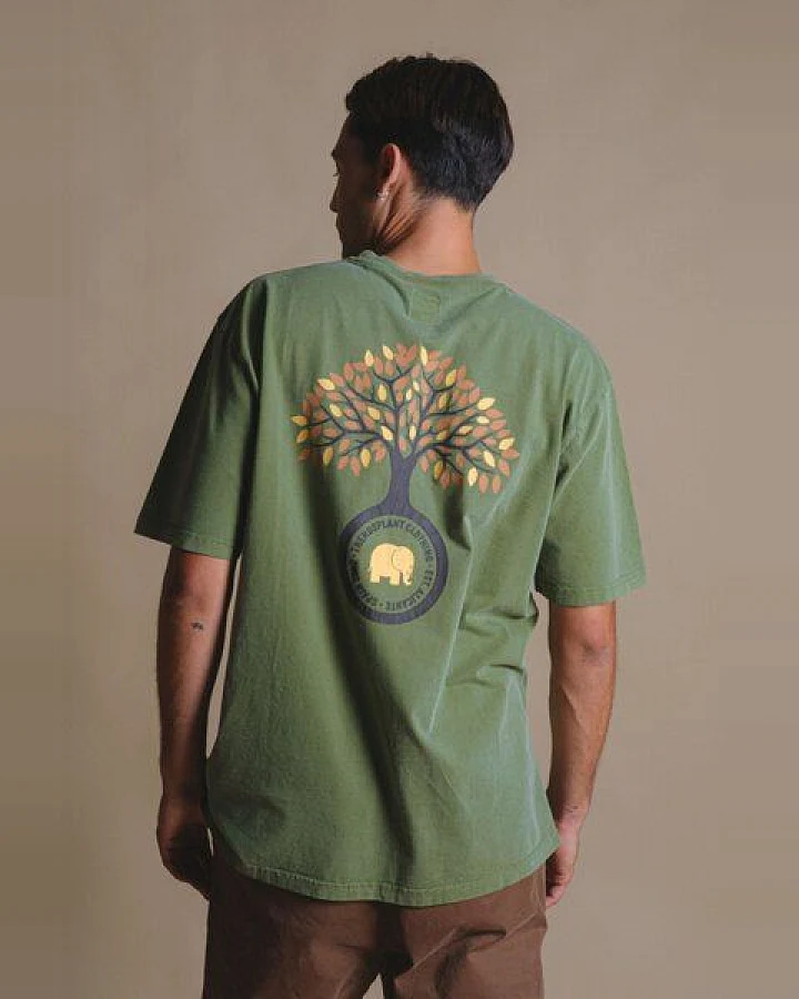 Trendsplant Fafe Pigment T-Shirt Forest Green