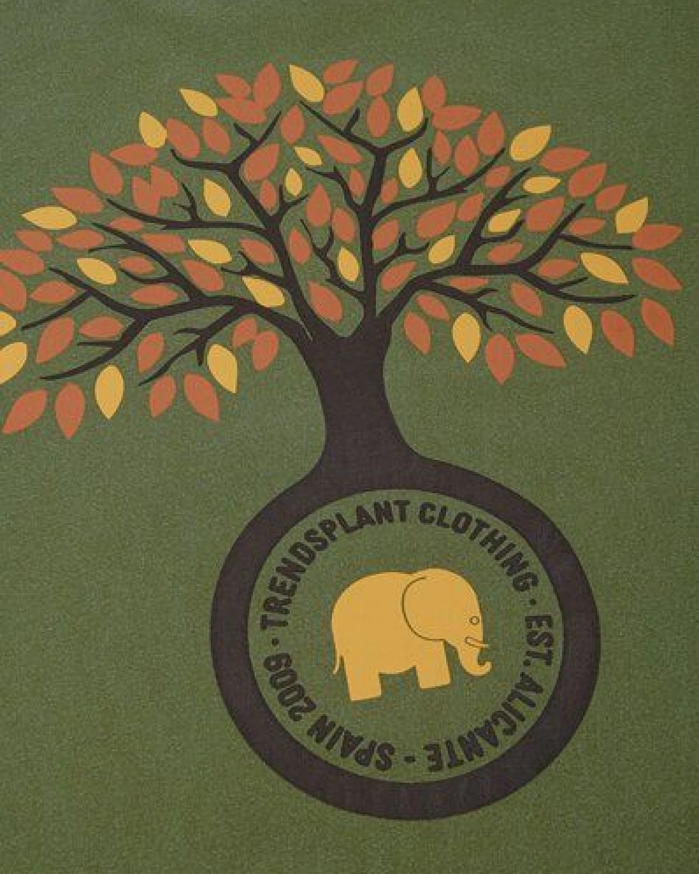 Trendsplant Fafe Pigment T-Shirt Forest Green – Ansicht 4