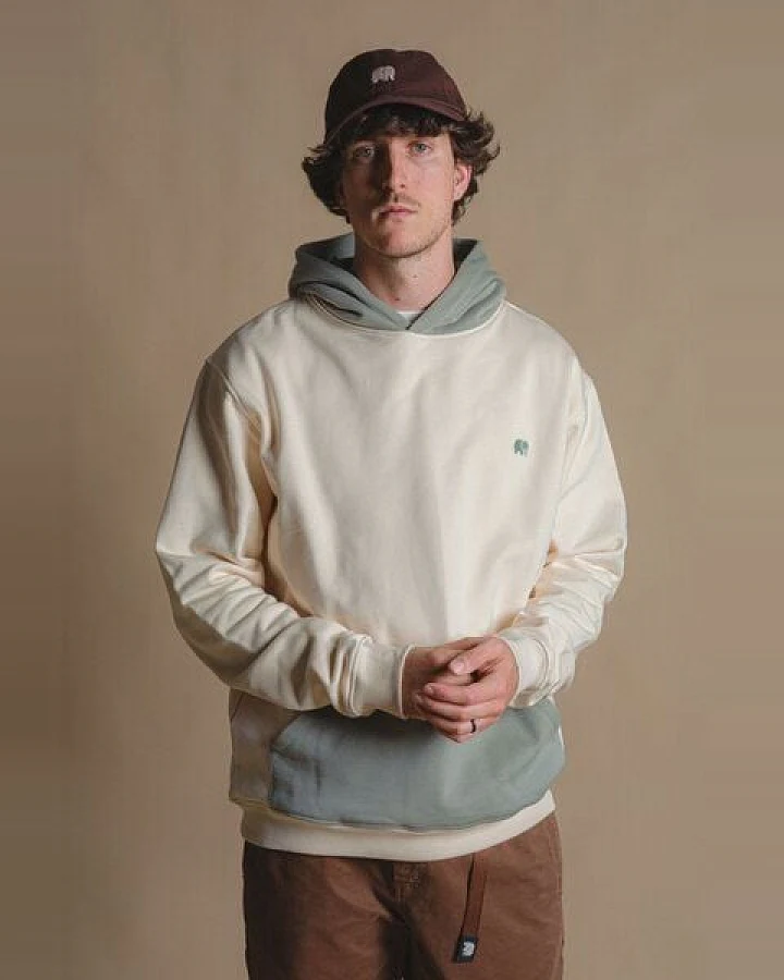 Trendsplant Color Block Hoodie Pale Glow
