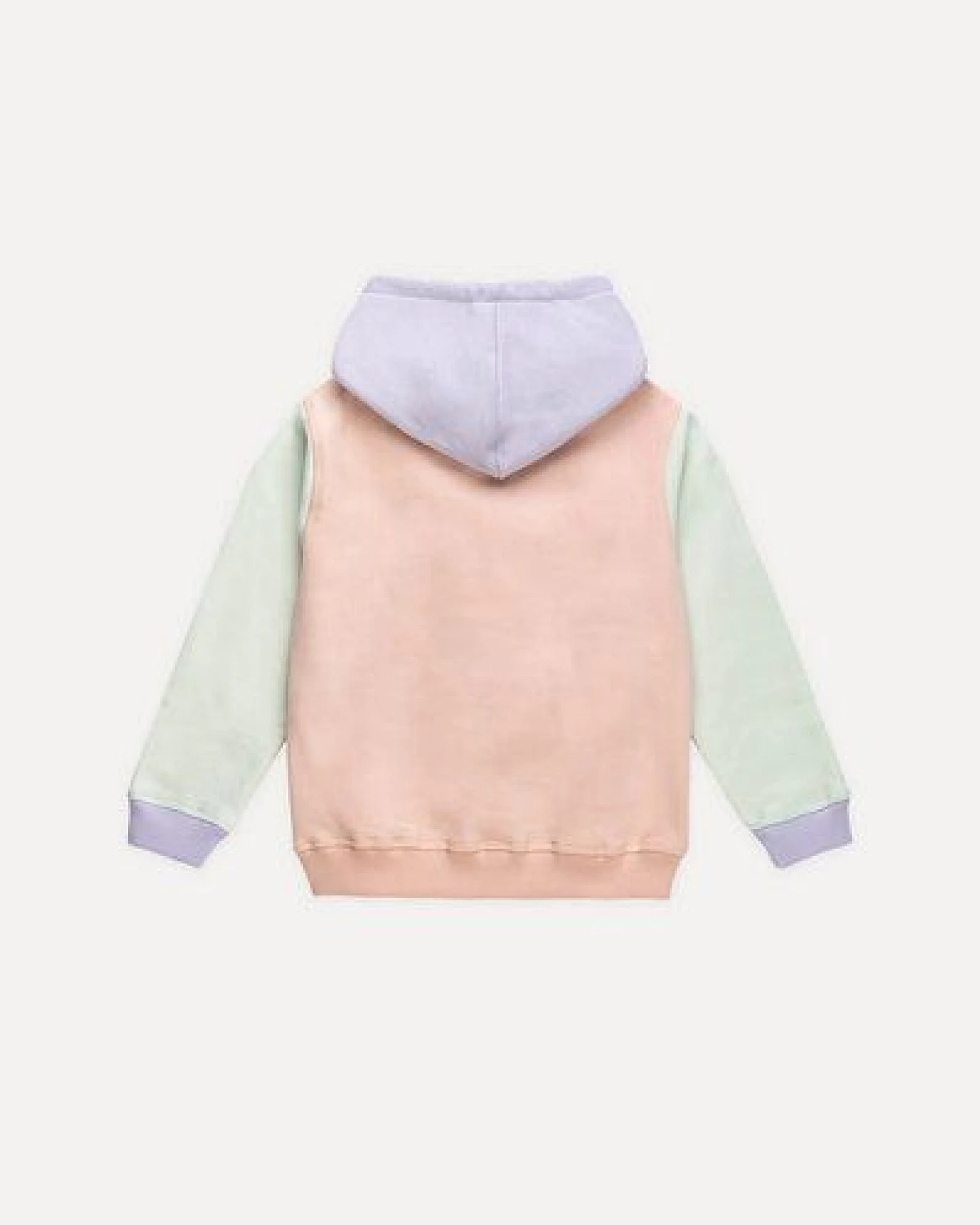 Trendsplant Kid's Color Block Hoodie Pale Pink – Ansicht 3