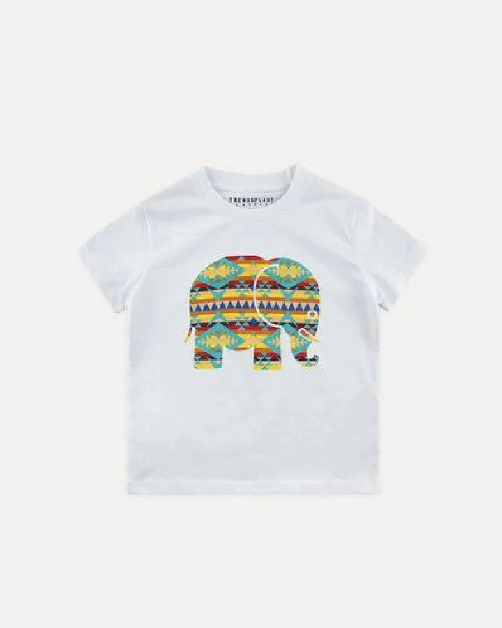 Trendsplant Kid's Organic Navajo Classic T-Shirt White