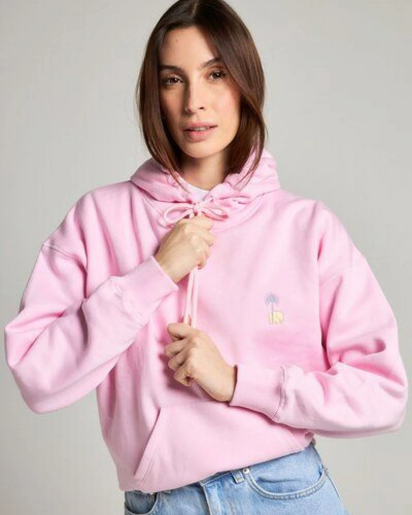 Women's Antonyo Marest x Trendsplant Oversized Hoodie Gum Pink – Ansicht 3