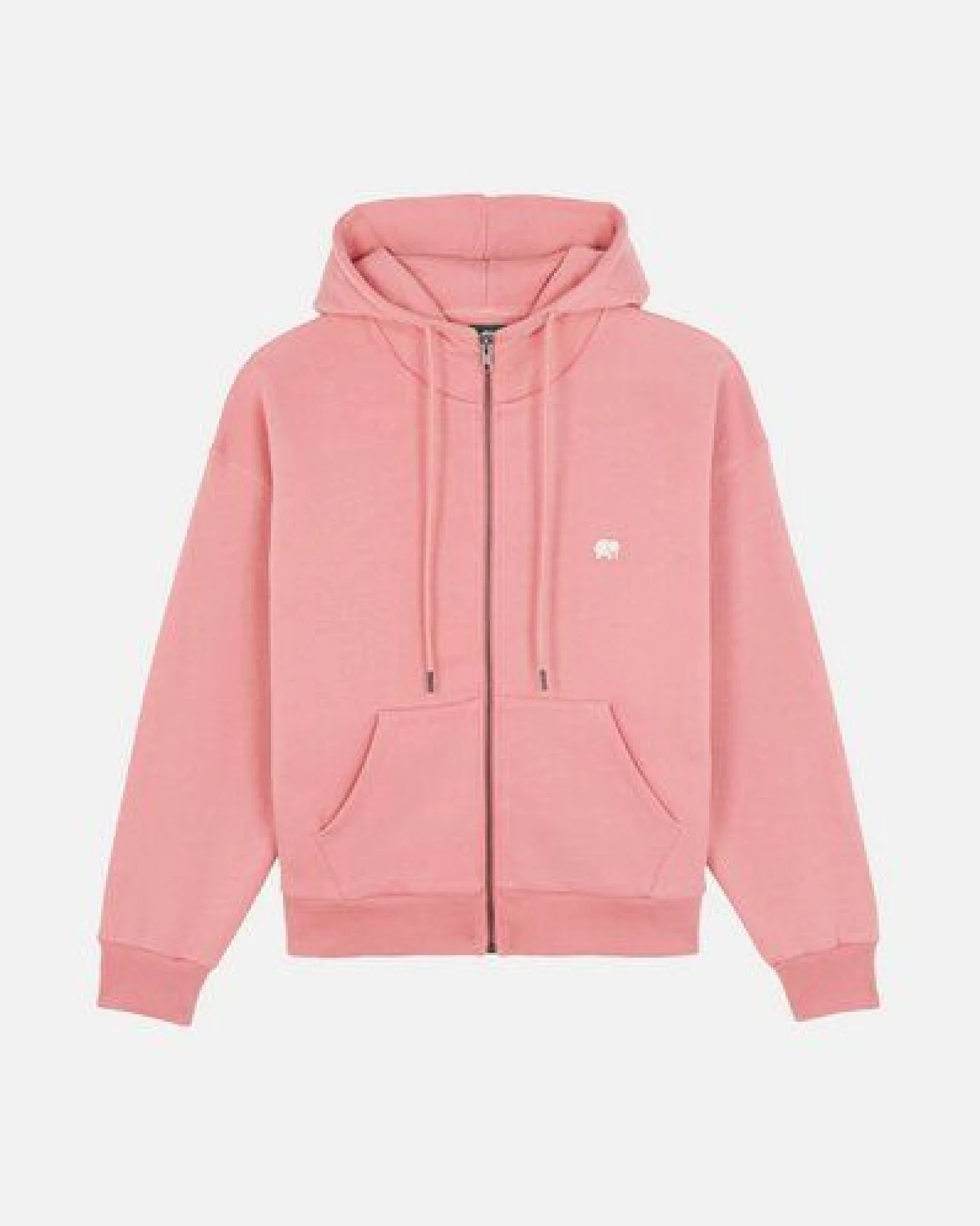 Trendsplant Women's Organic Essential Oversized Zip Hoodie Rossette Pink – Ansicht 2