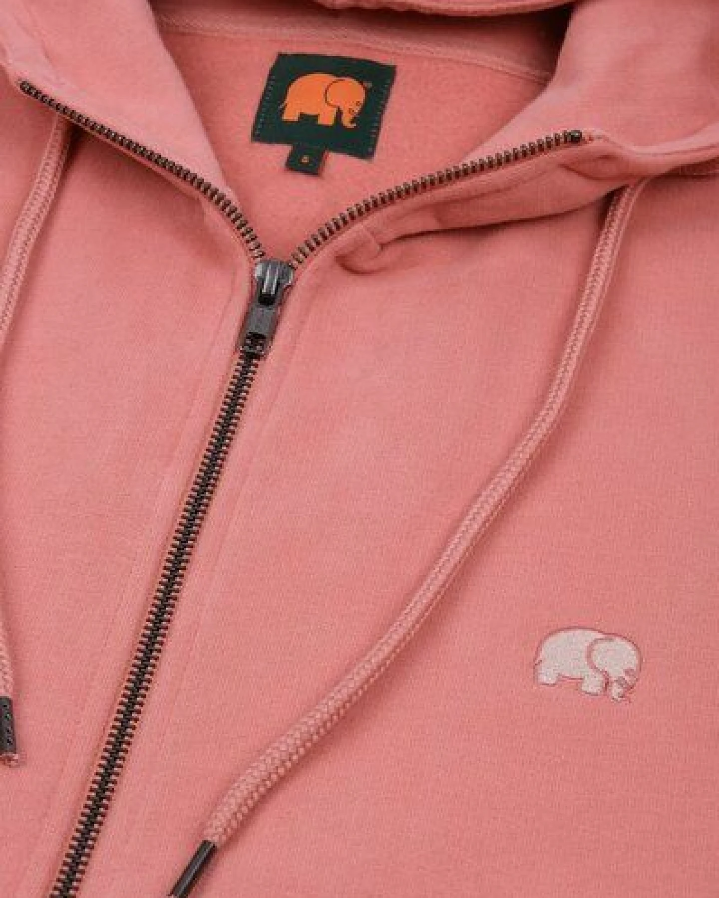 Trendsplant Women's Organic Essential Oversized Zip Hoodie Rossette Pink – Ansicht 4
