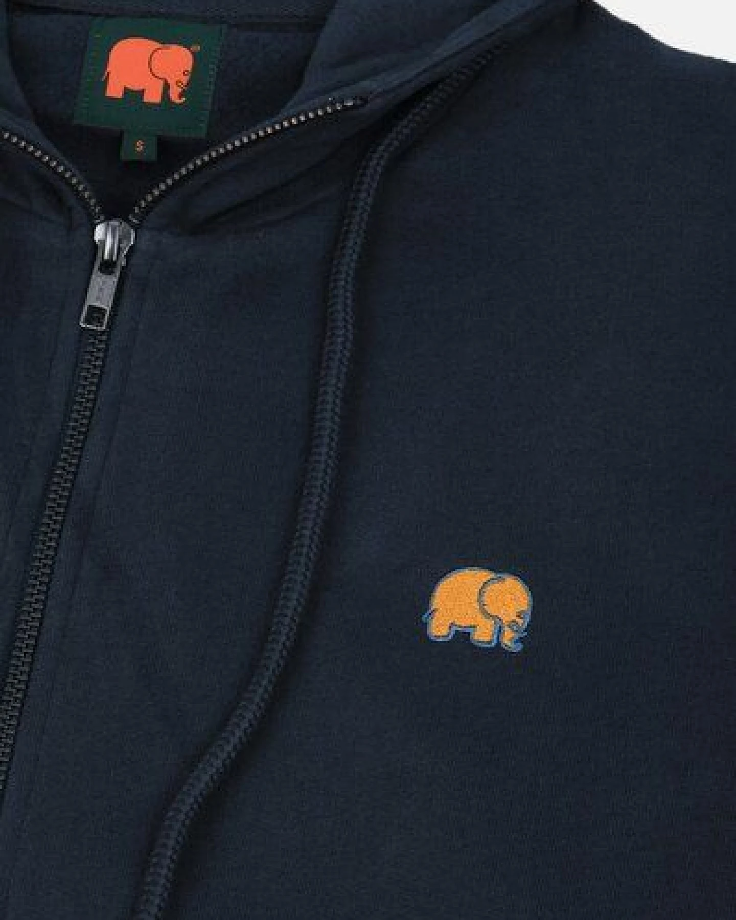 Organic Essential Zip Hoodie Trendsplant Blue – Ansicht 4