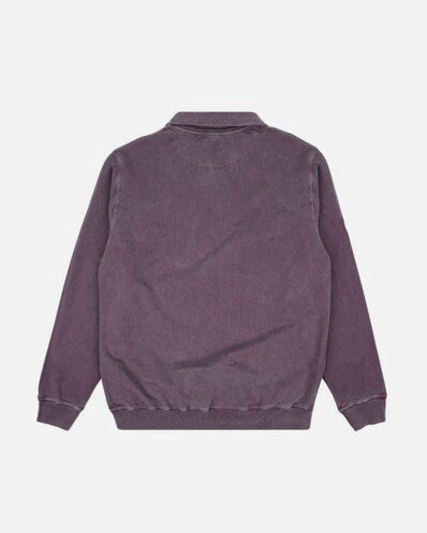 Trendsplant Sauce Loopback Pigment Dyed Half Zip Sweatshirt Sunset Purple – Ansicht 4