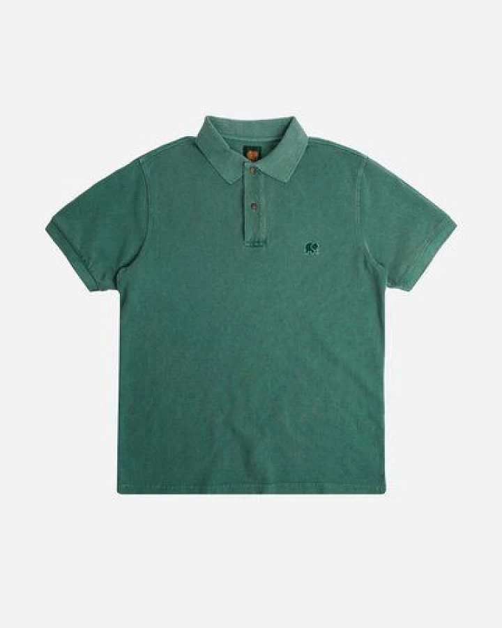 Trendsplant Organic Pigment Dyed Polo Shirt Eden Green