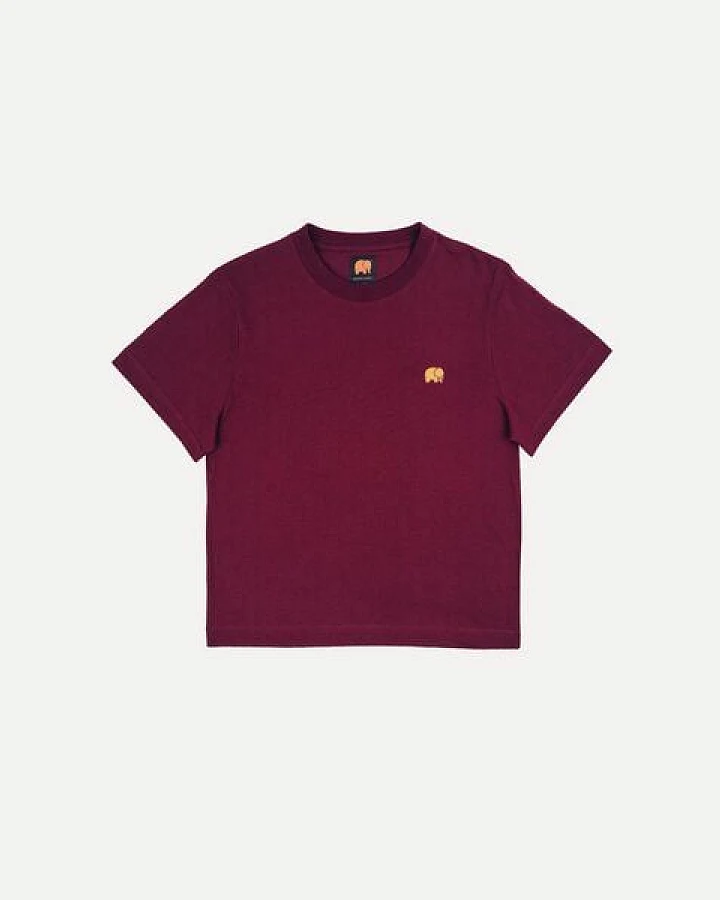 Trendsplant Women's Organic Essential T-Shirt Burgundy