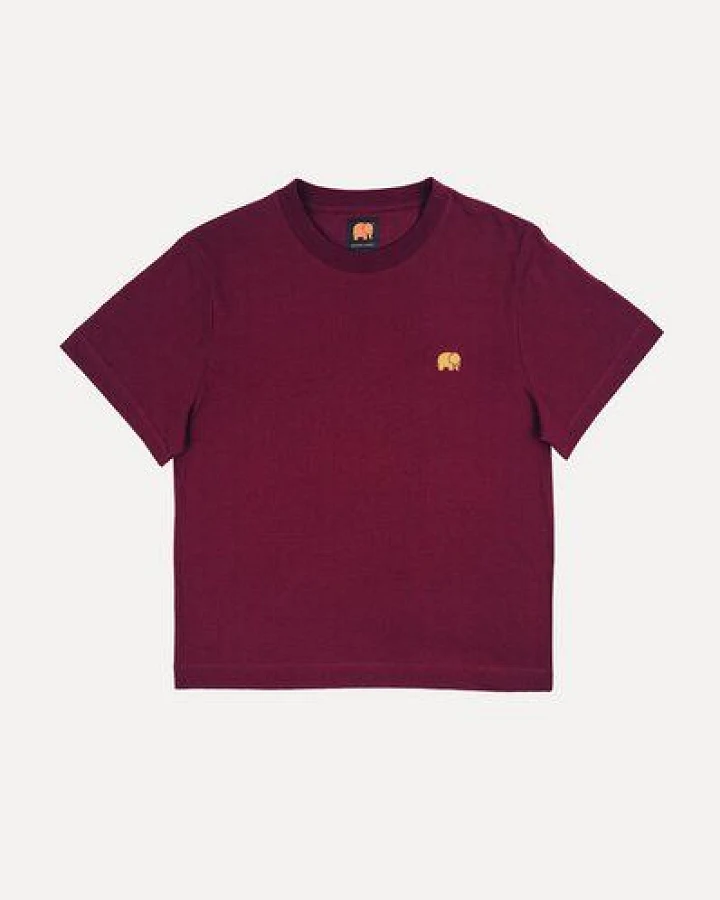 Trendsplant Women's Organic Essential T-Shirt Burgundy