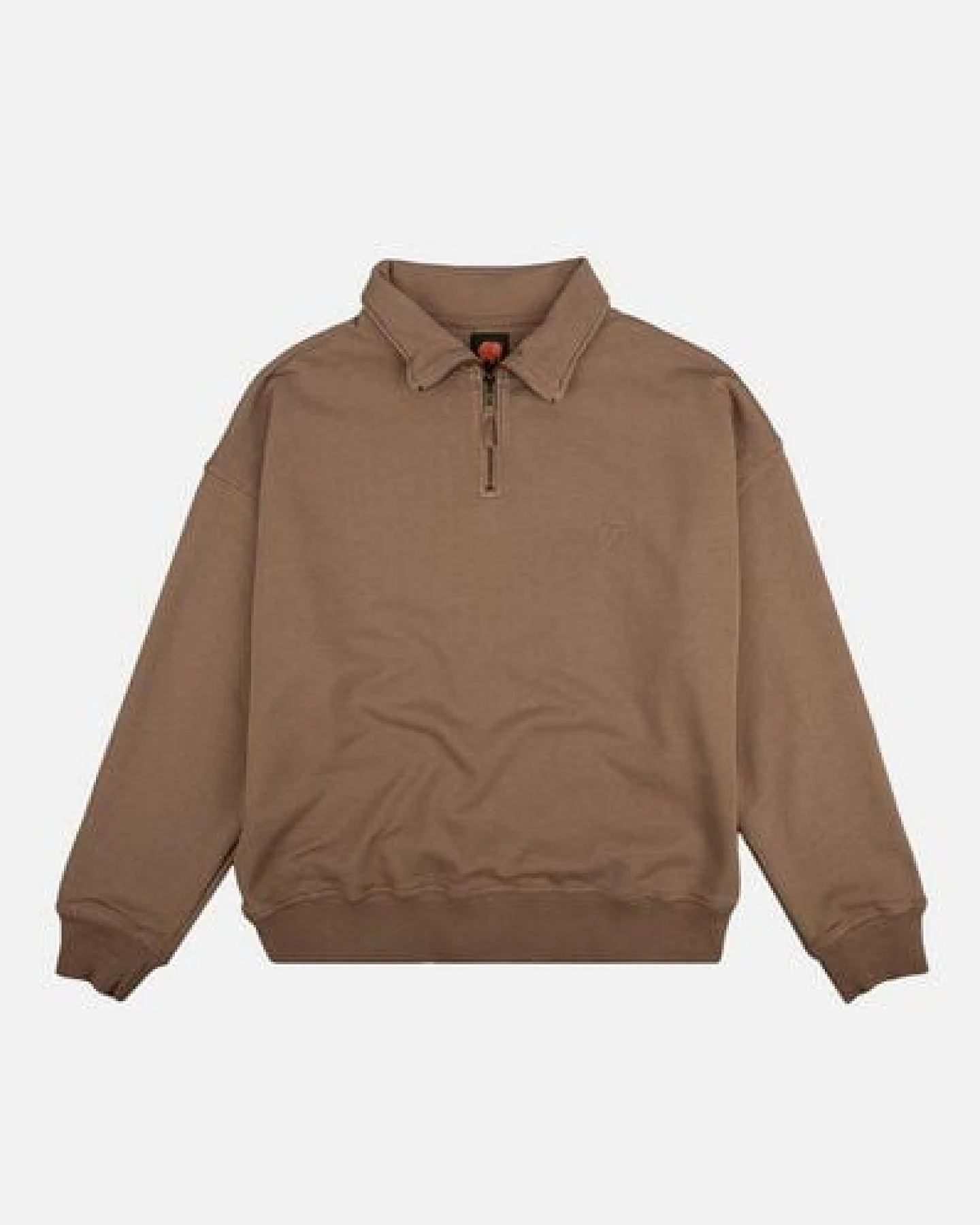 Trendsplant Women's Essential Garment Heavyweight Oversized Quater Zip Sweatshirt Caribou – Ansicht 2