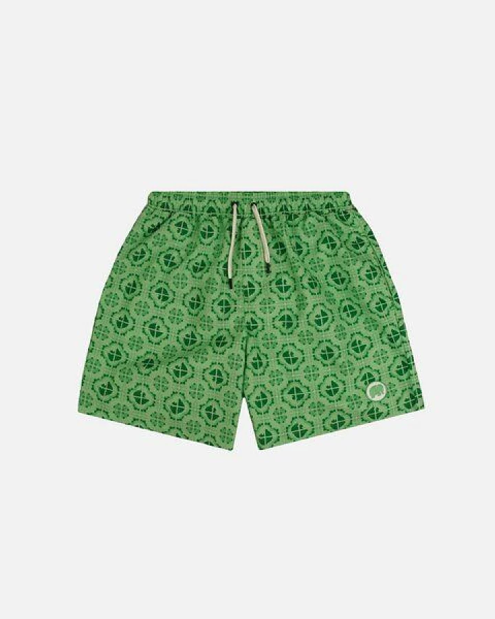 Trendsplant Tiles SEAQUAL®YARN Swim Trunks Aqua Green