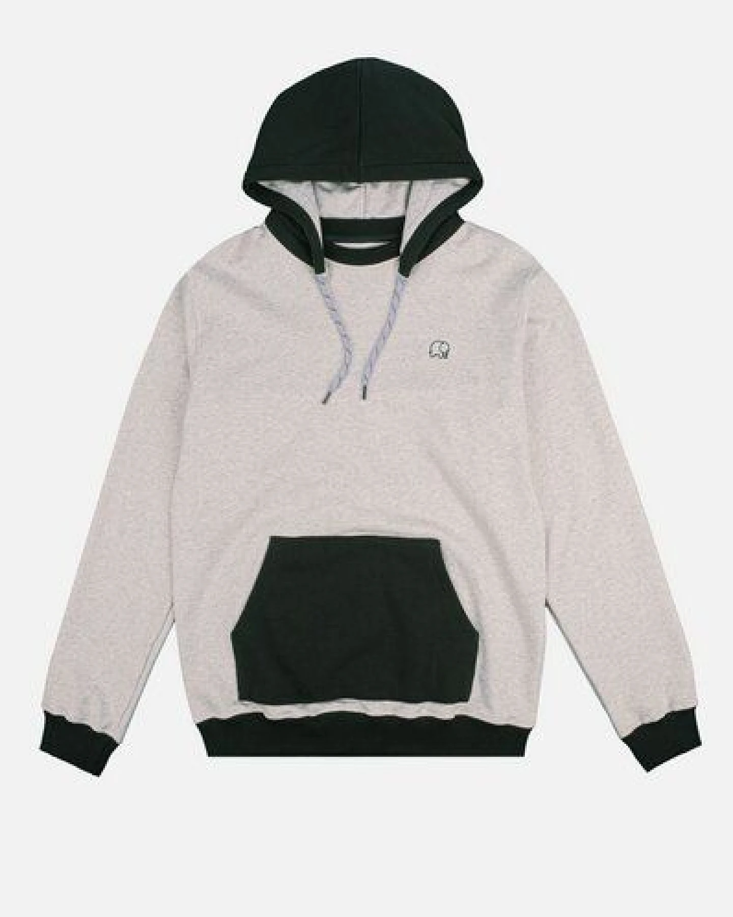 Trendsplant The Hooded Oversized Sweatshirt Warm Heather Grey/Scarab – Ansicht 2