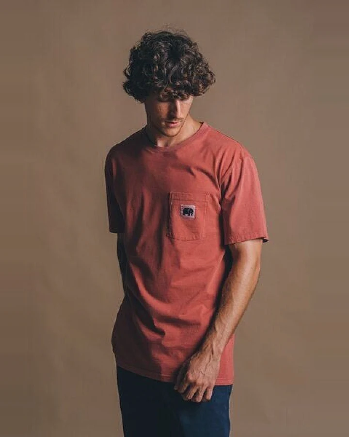 Trendsplant Garza Pigment Dyed T-Shirt Burning Sky