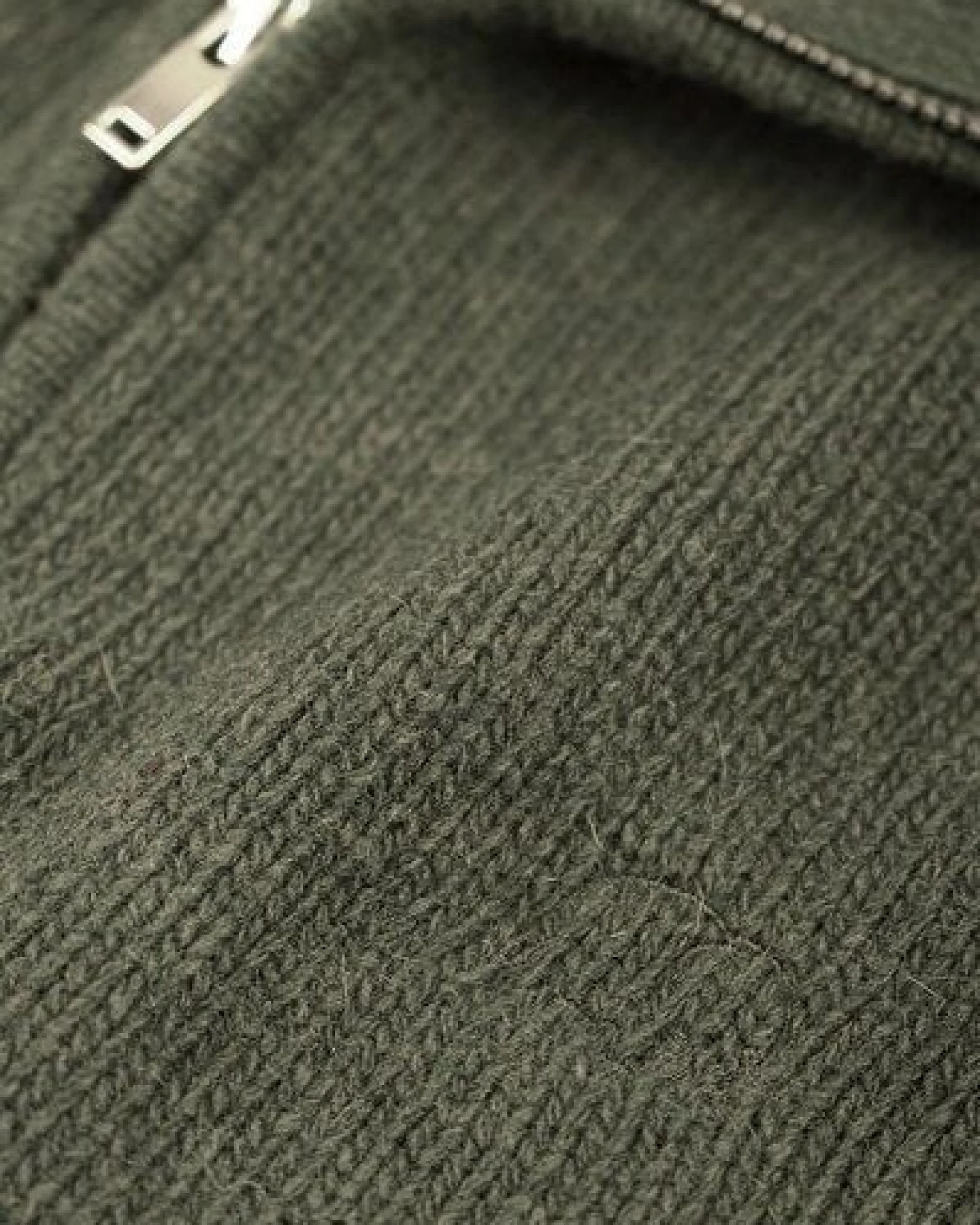 Trendsplant Bernia Quarter Zip Knit Sage – Ansicht 3