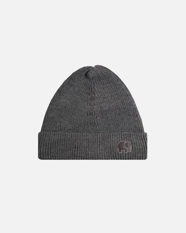 Trendsplant Safor Rib Knit Beanie Heather Grey