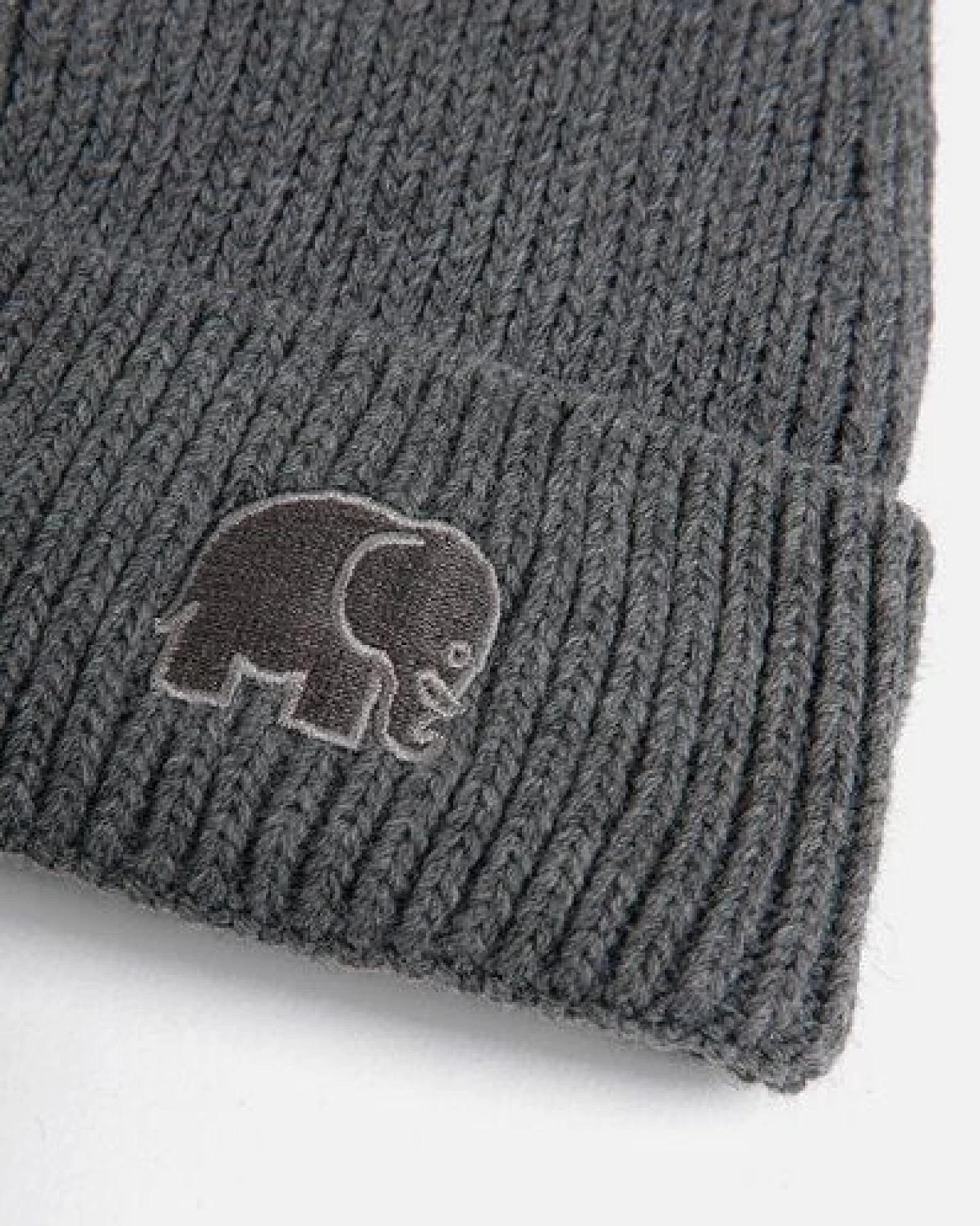 Trendsplant Safor Rib Knit Beanie Heather Grey – Ansicht 3