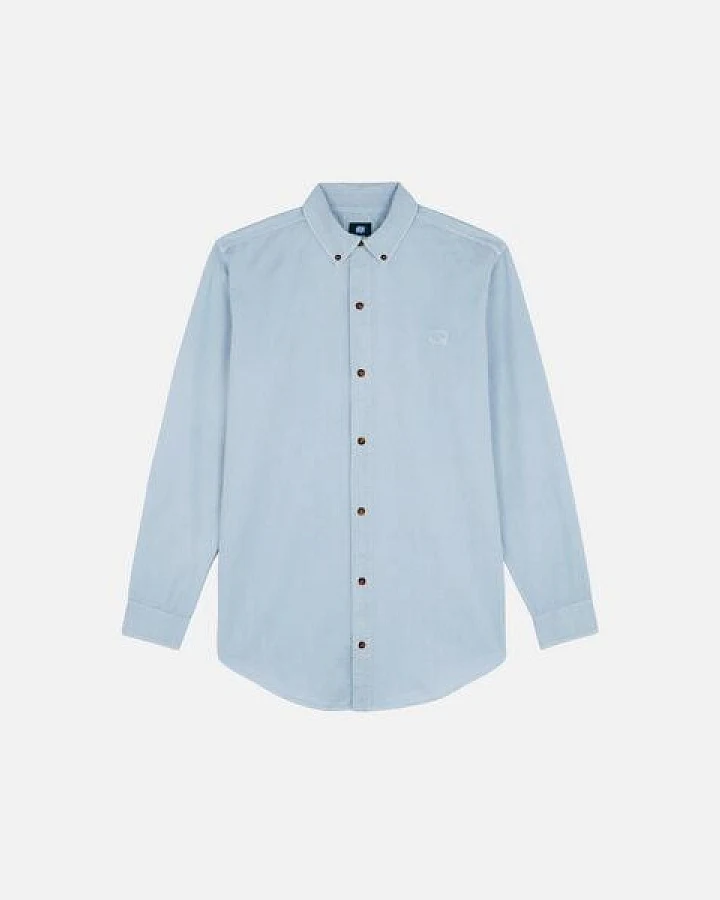 Trendsplant Postiguet Pigment Dyed Twill Shirt Air Blue