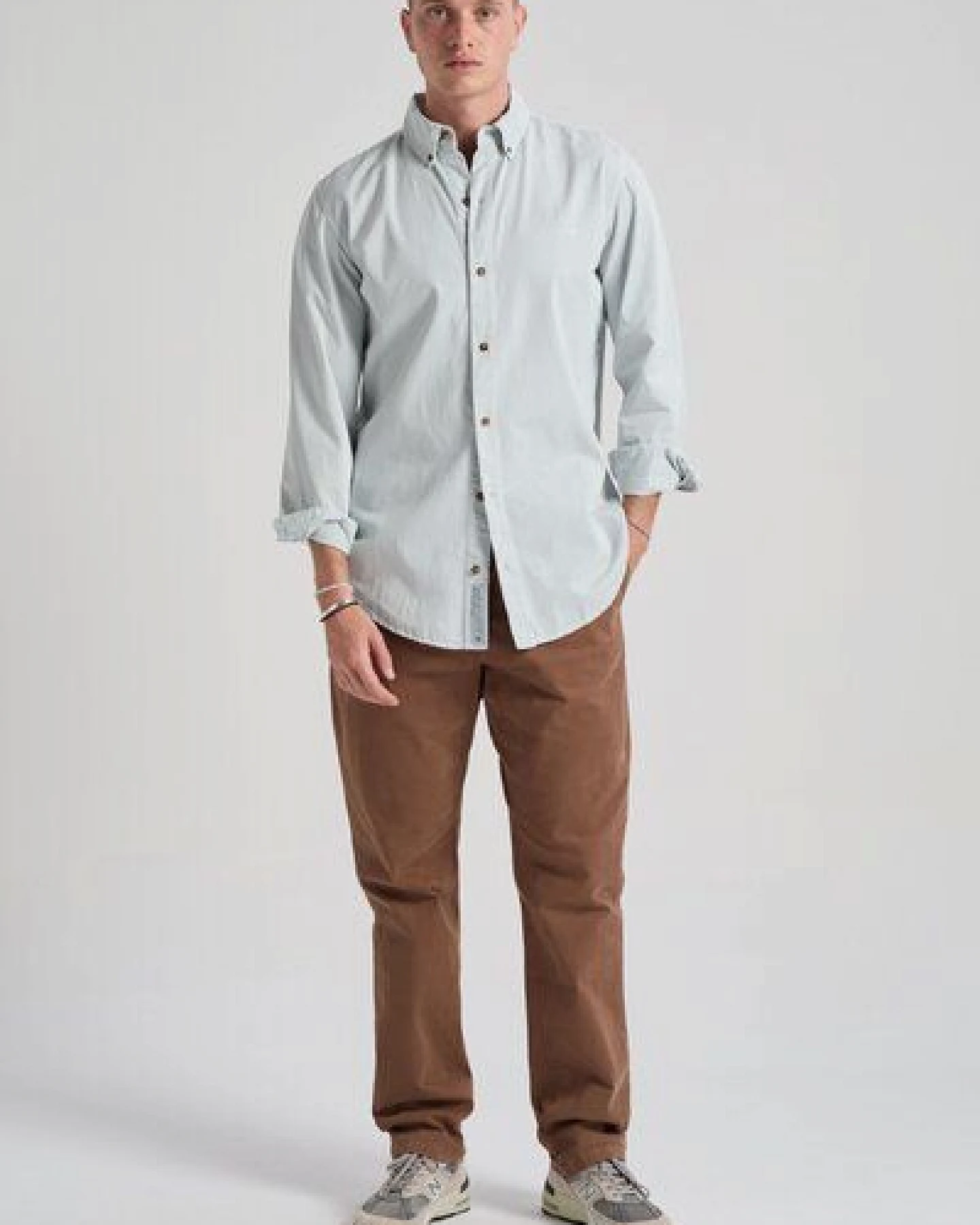 Trendsplant Postiguet Pigment Dyed Twill Shirt Air Blue – Ansicht 3
