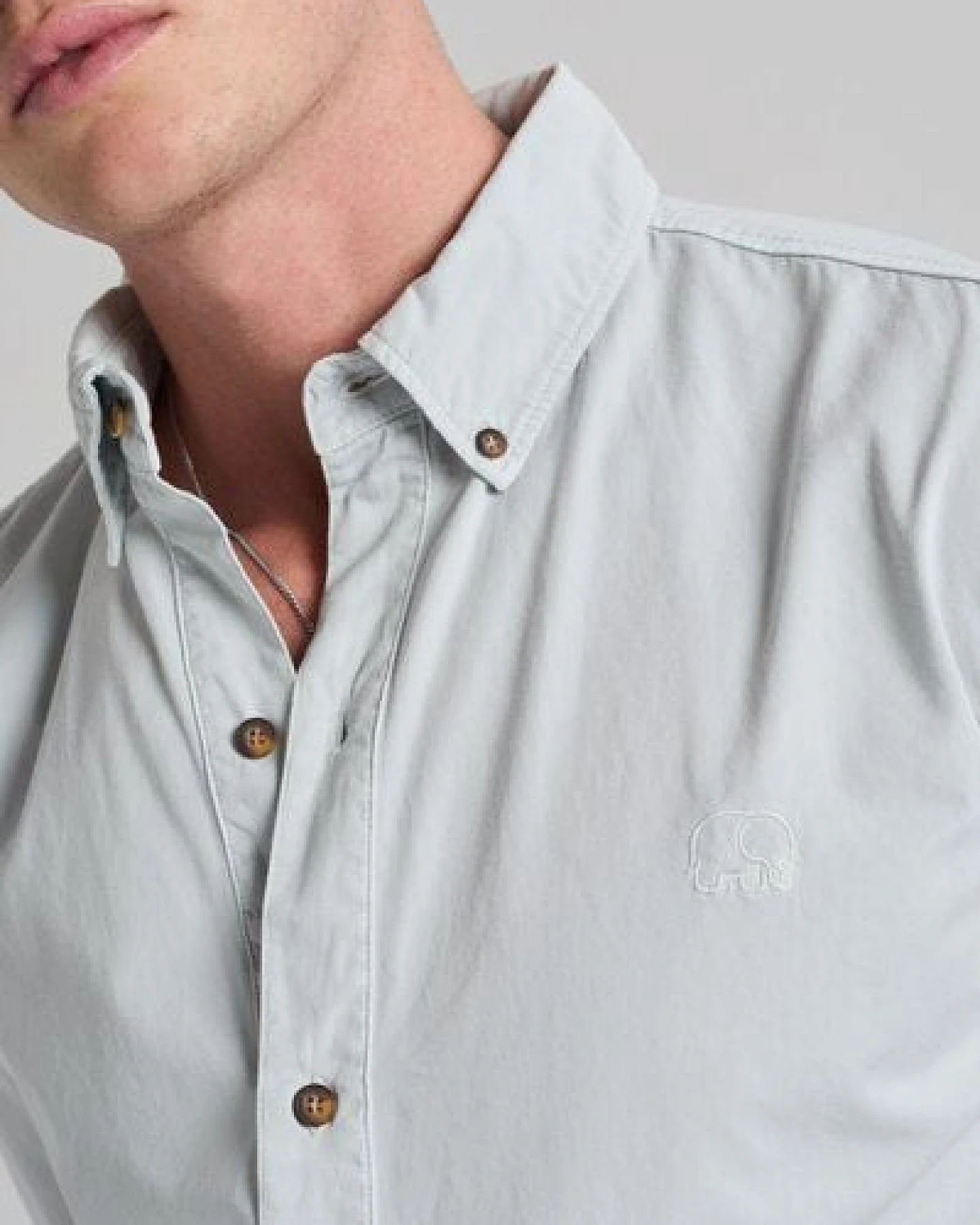 Trendsplant Postiguet Pigment Dyed Twill Shirt Air Blue – Ansicht 4
