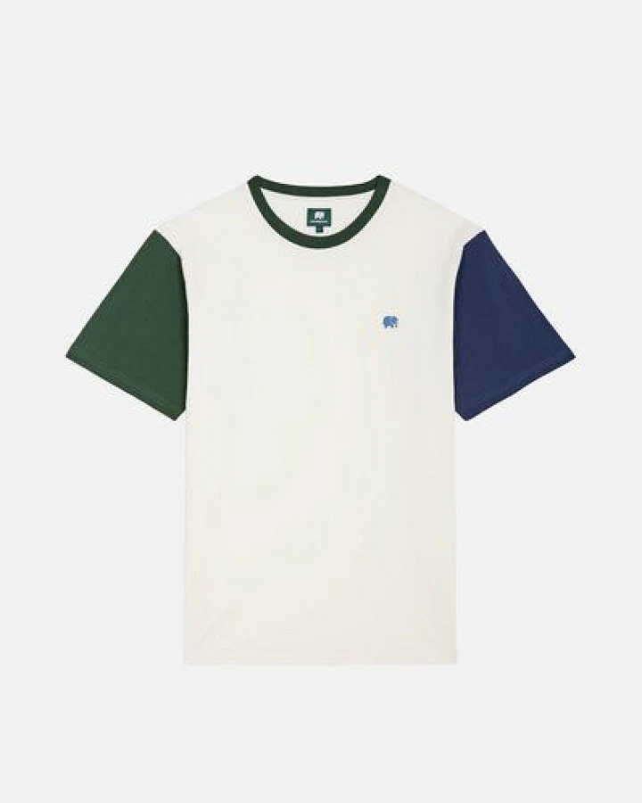 Trendsplant Organic Color Block T-Shirt Natural