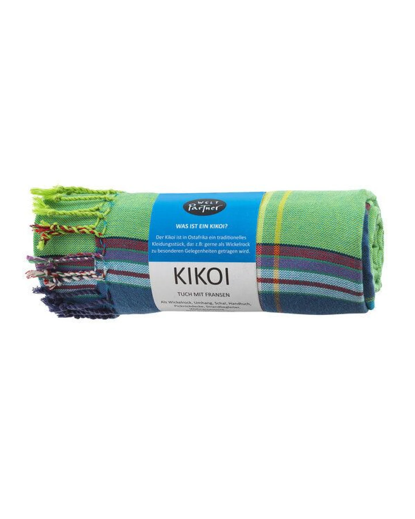 weltPartner Baumwolltuch, Strandtuch, Sarong "Kikoi" – Ansicht 3
