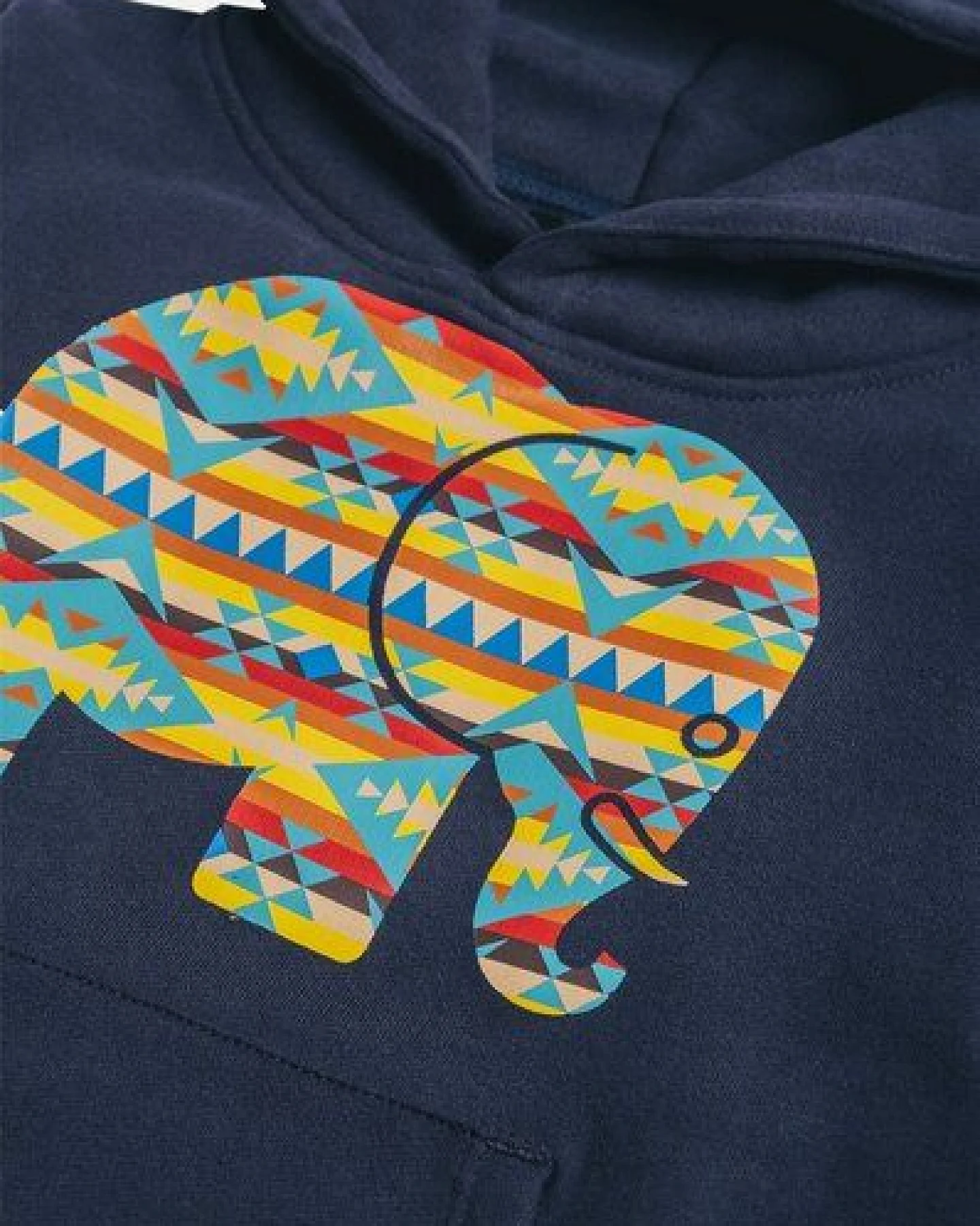 Kid's Navajo Organic Hoodie Trendsplant Blue – Ansicht 3