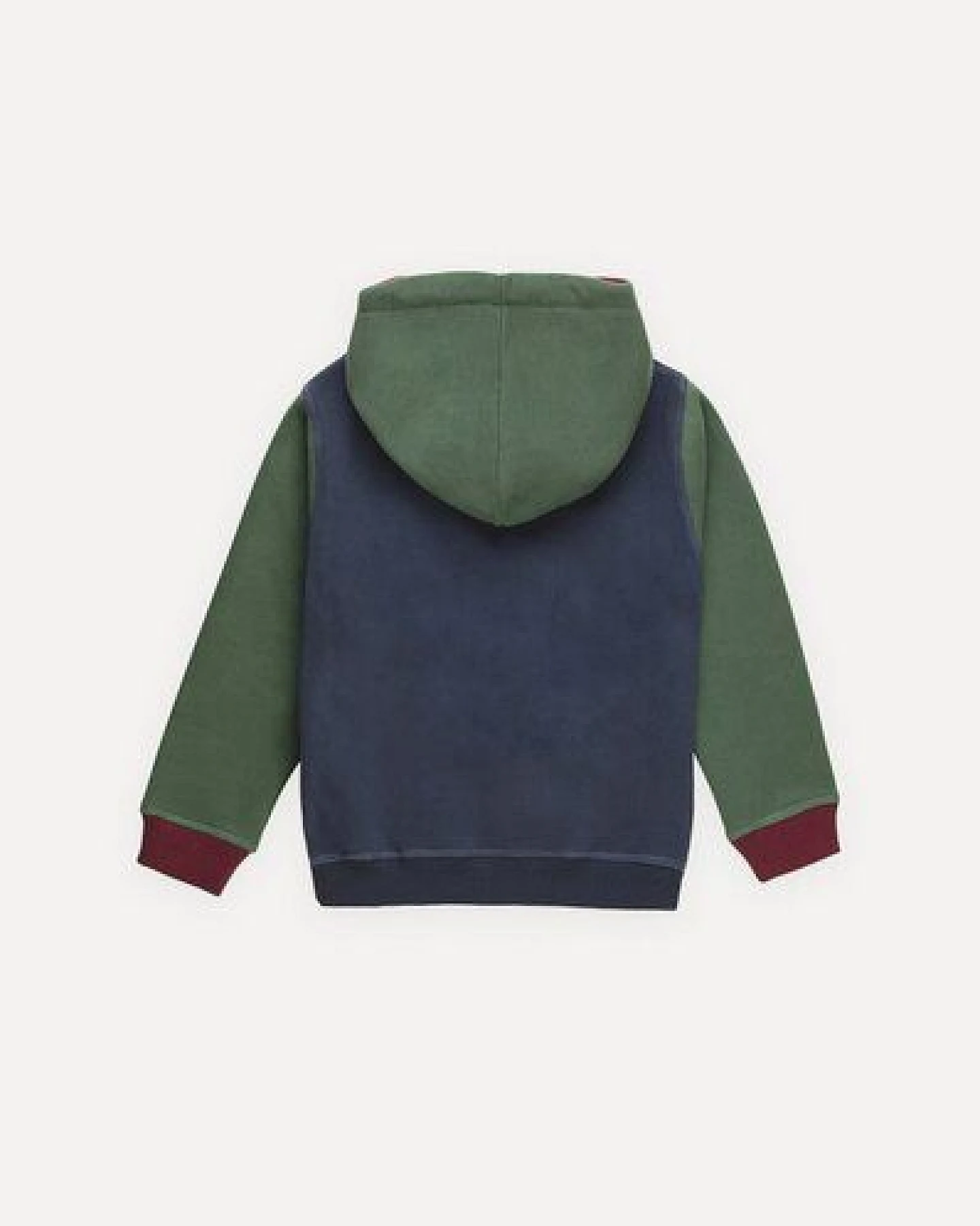 Kid's Color Block Hoodie Trendsplant Blue – Ansicht 3