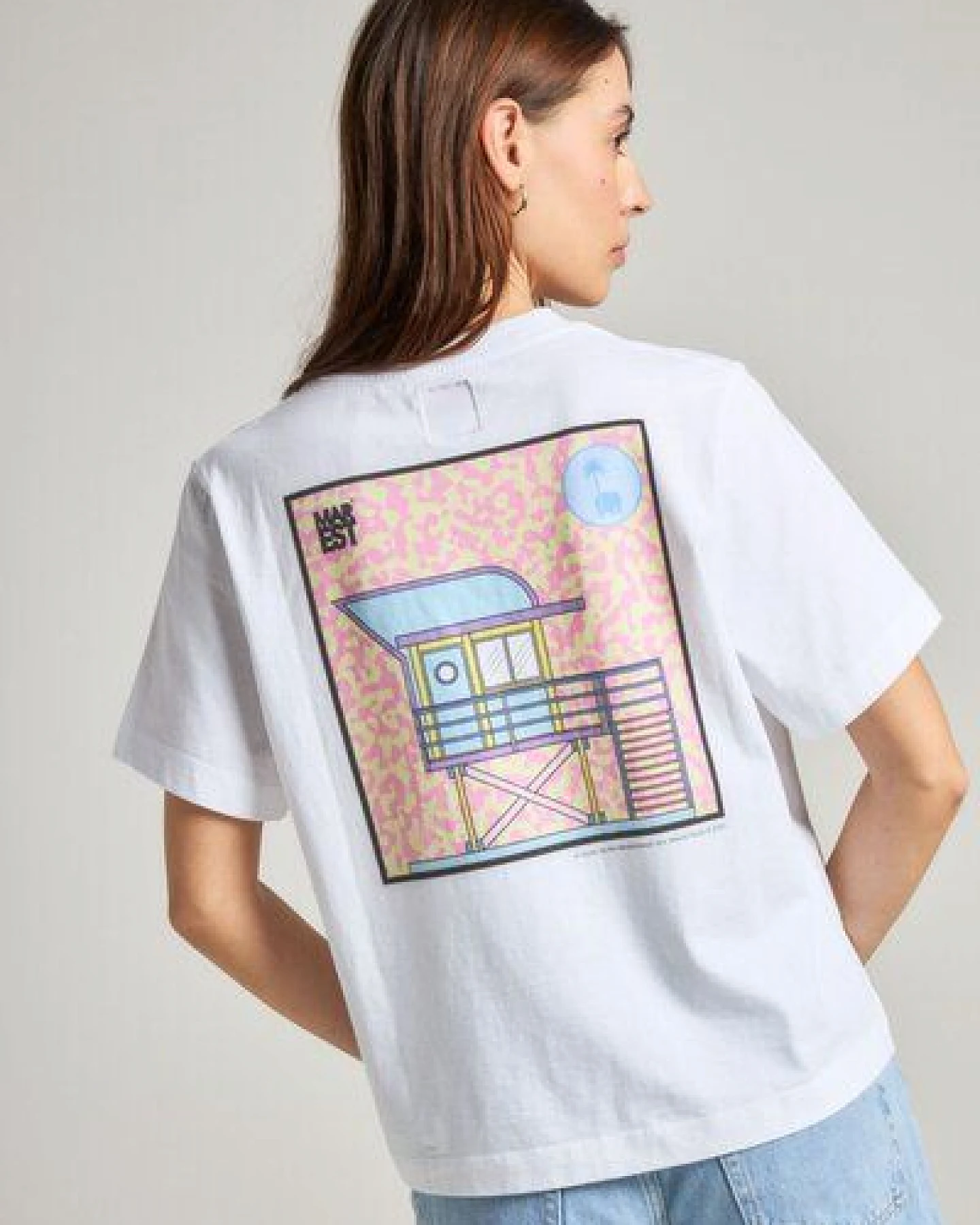 Women's Antonyo Marest x Trendsplant Art Hut T-Shirt White – Ansicht 2